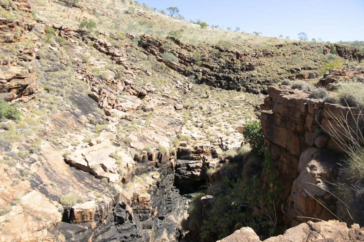 rugged landscape of the lennard gorge area