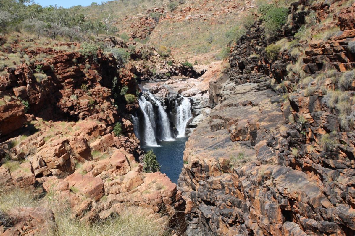 Waterfalls in Lennard River Gorge Waterfalls in Lennard River Gorge