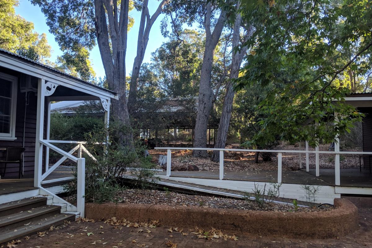 Verandas and ramps at Perth Hills Discovery Centre