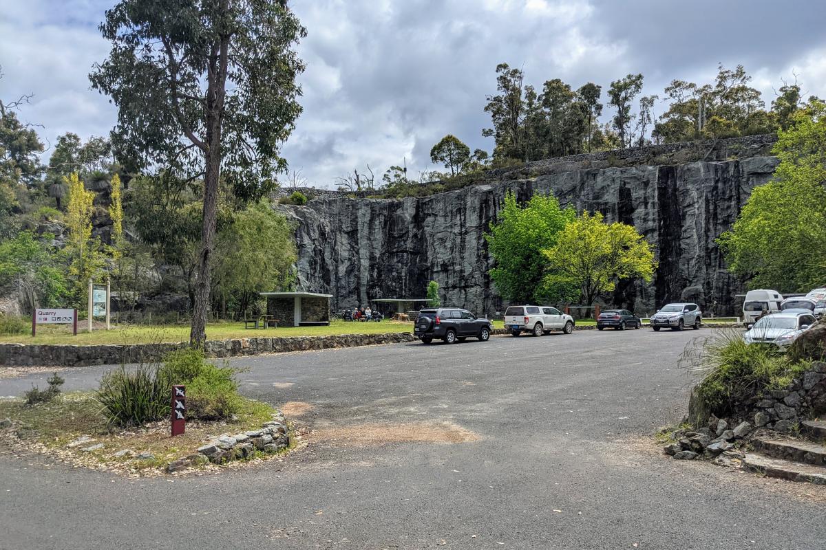 The Quarry parking area