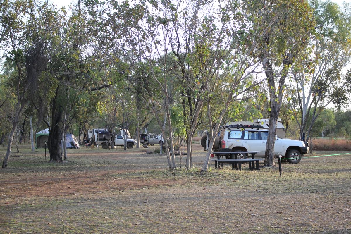 Campers with vehicles in the camping area at walarra mindi