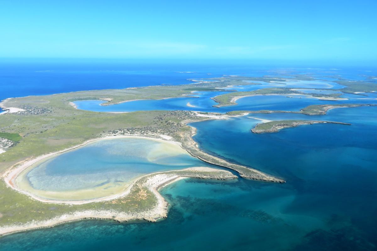 Aerial view of Montebello Islands