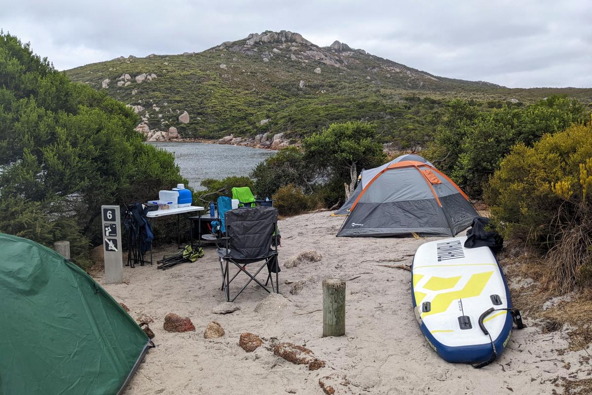 Campsite at Waychinicup Inlet