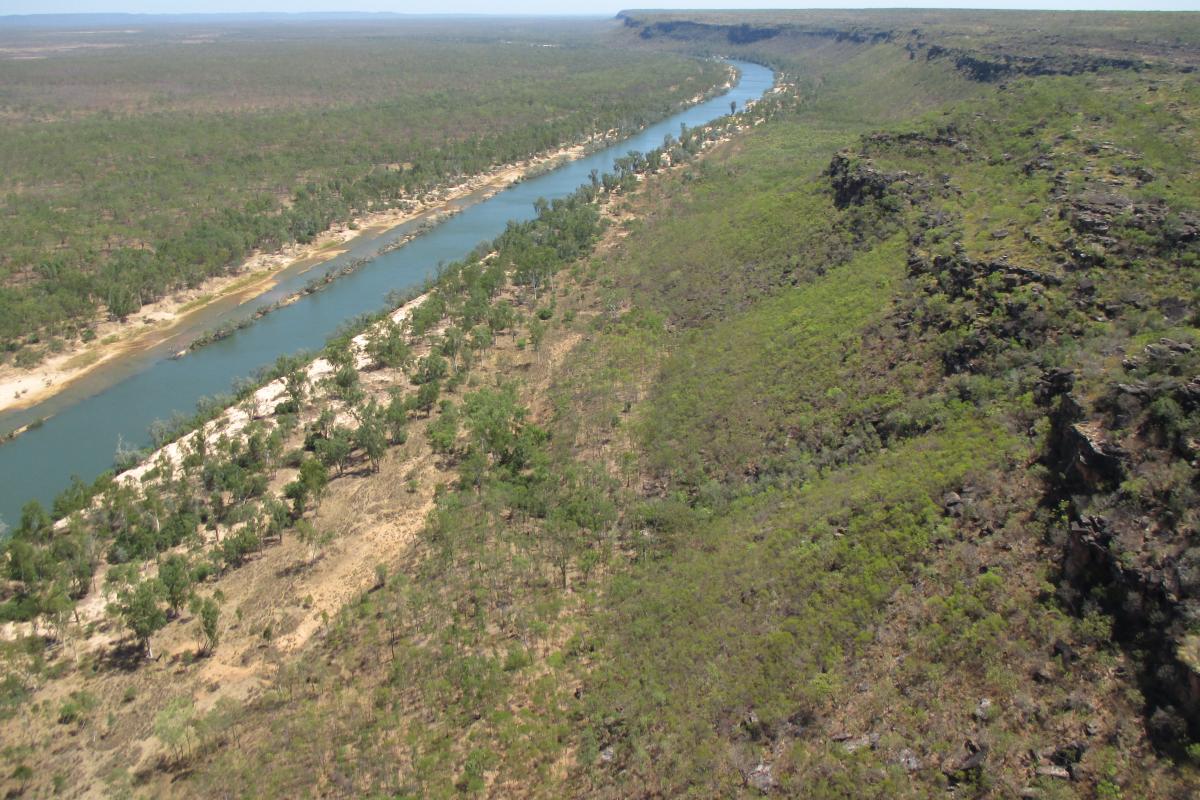 Views from the air of Drysdale River