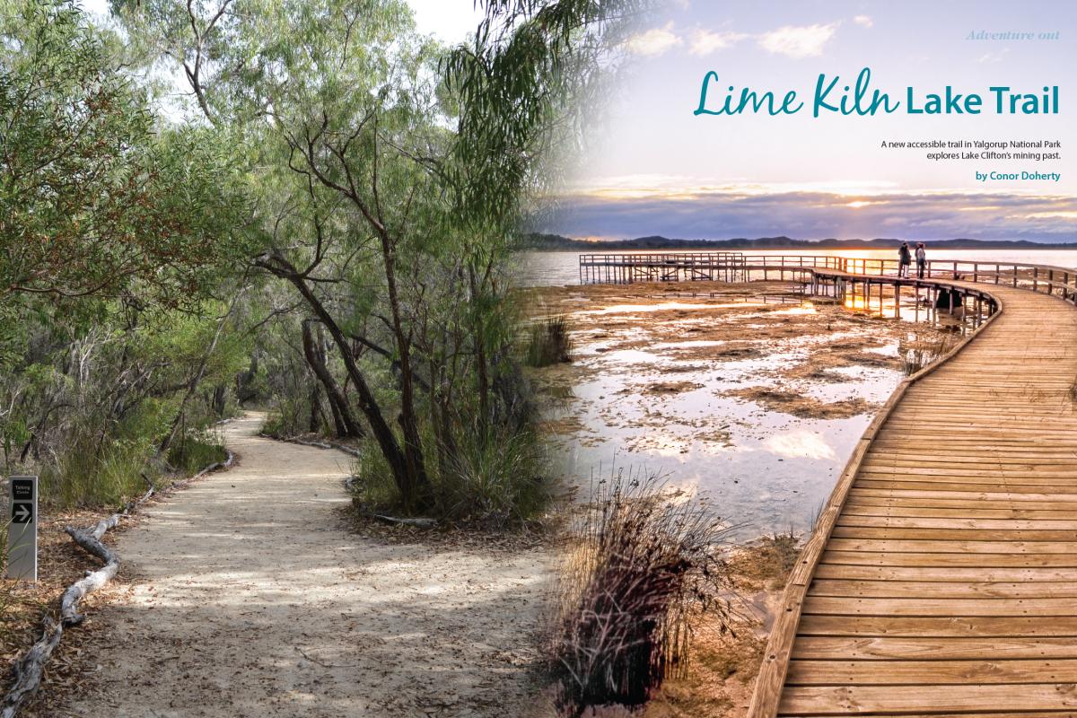 Lime Kiln Trail LANDSCOPE magazine layout