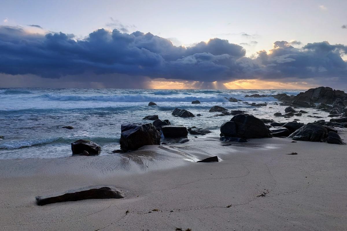 Sunset at Kabbijgup Beach