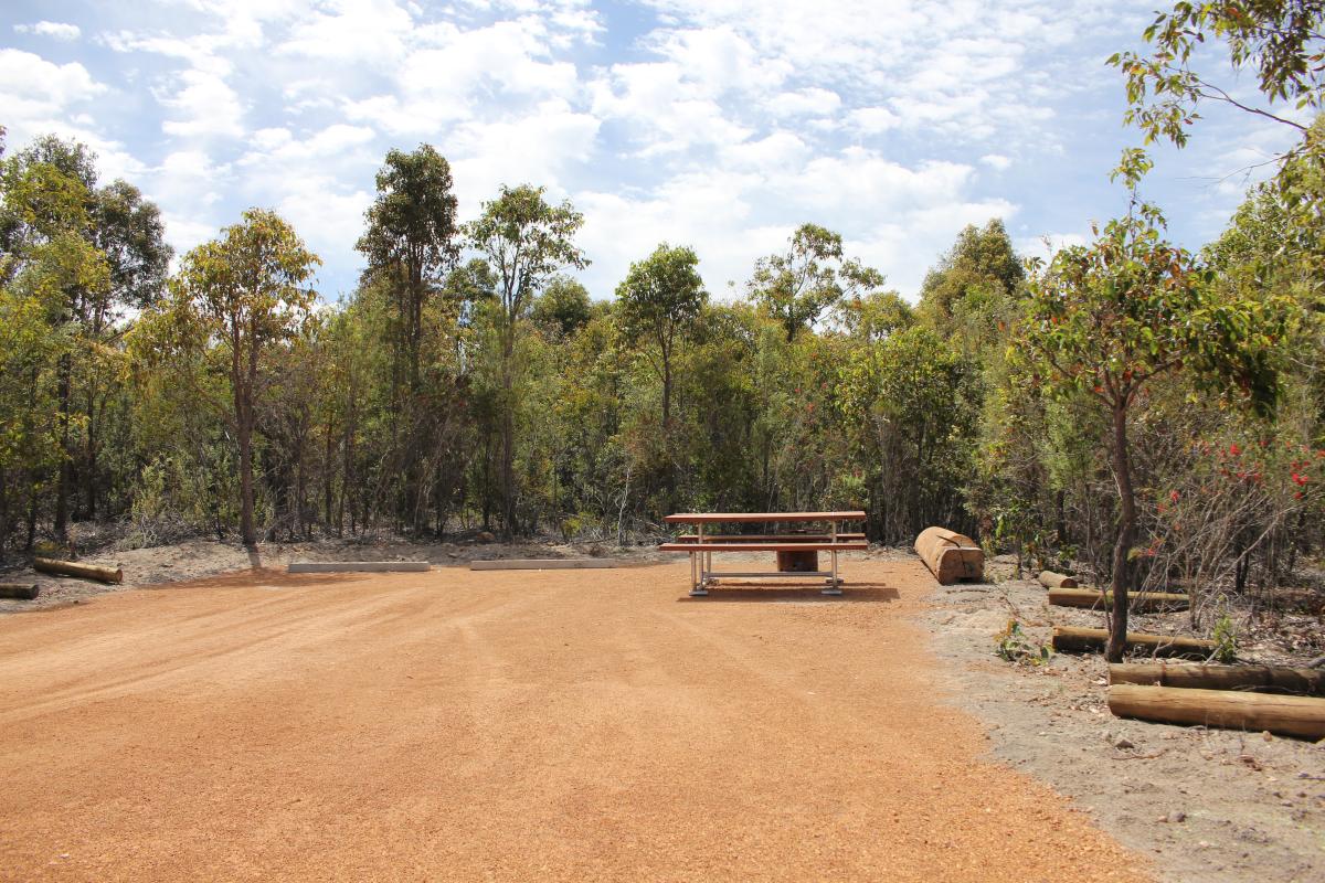 David Ugle campground picnic table