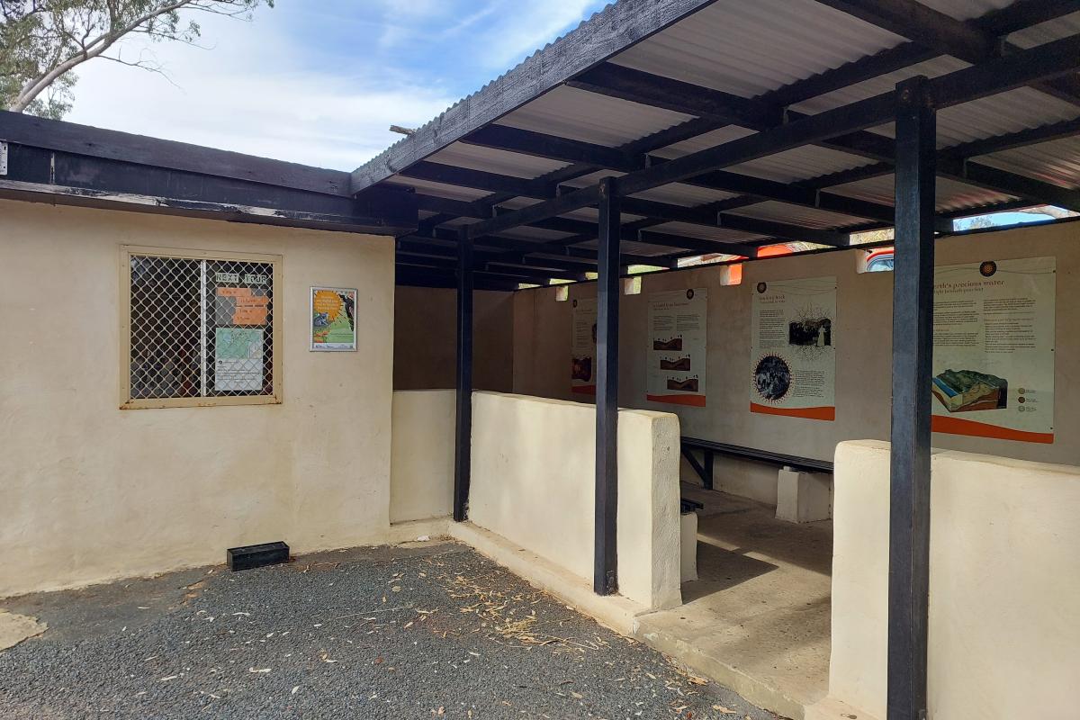 The meeting point for cave tours in Yanchep National Park