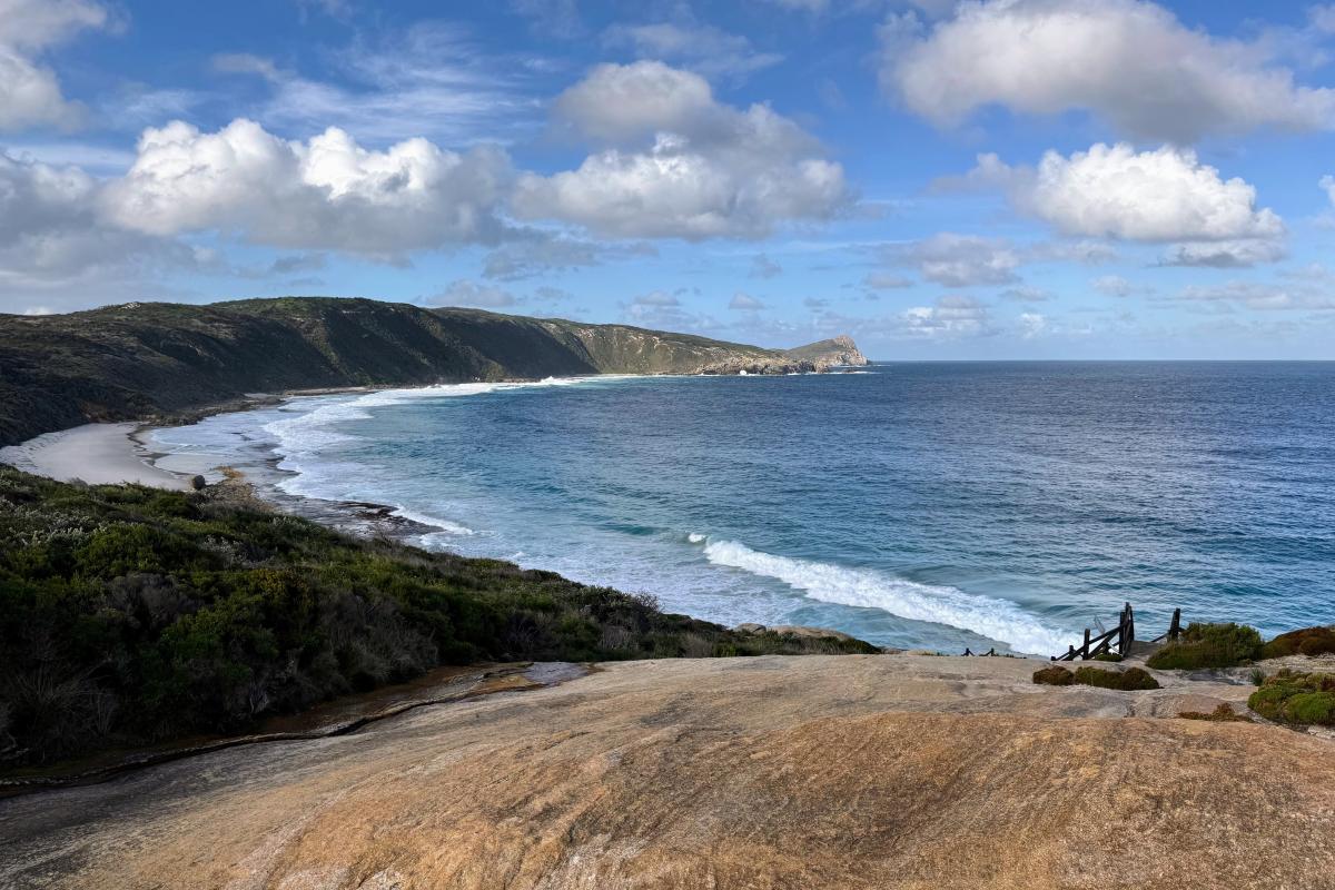 Top of the staircase to the headland above Cable Beach