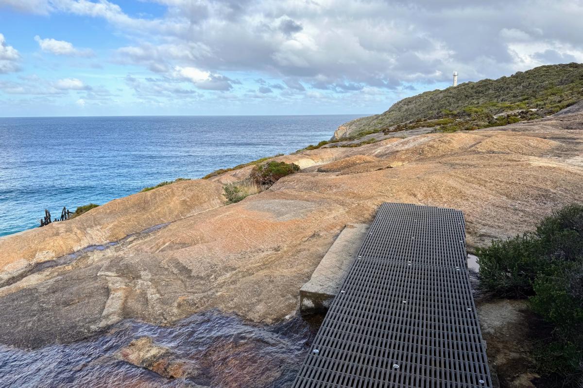 Cable Beach path, headland and staircase Cable Beach path, headland and staircase
