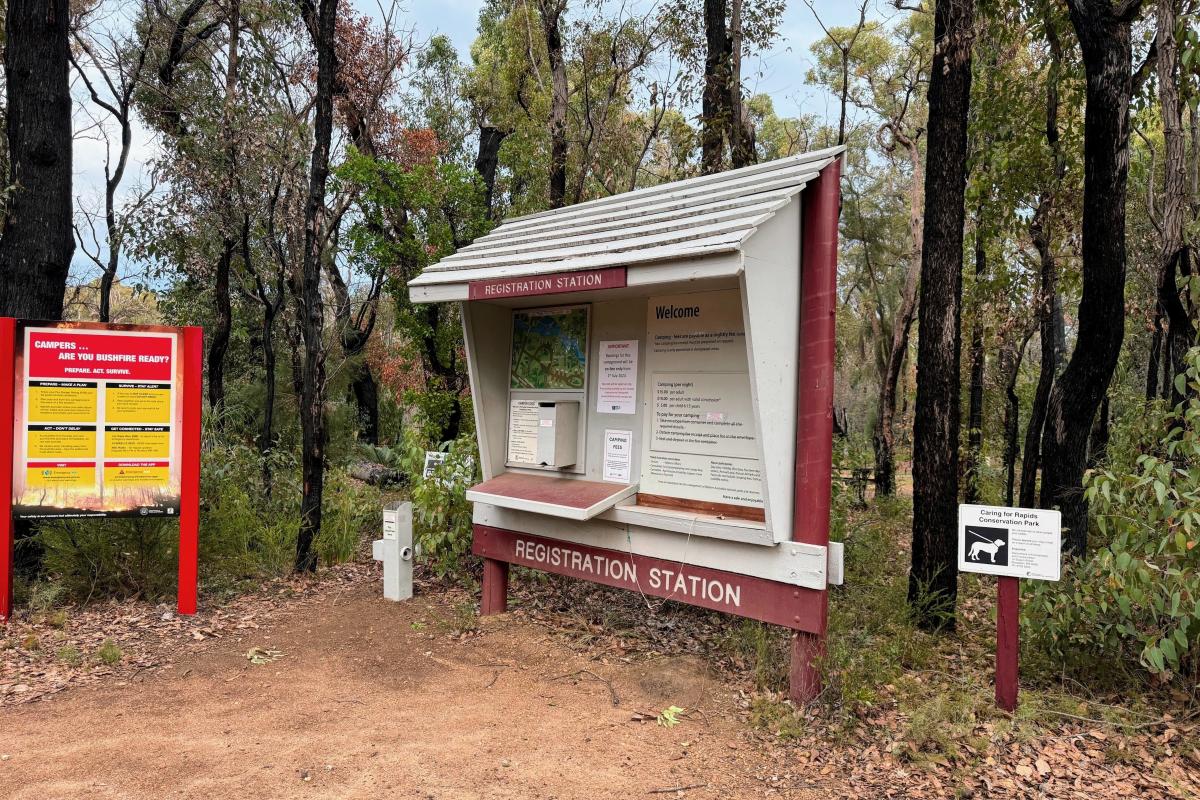 Canebrake Pool Campground registration station