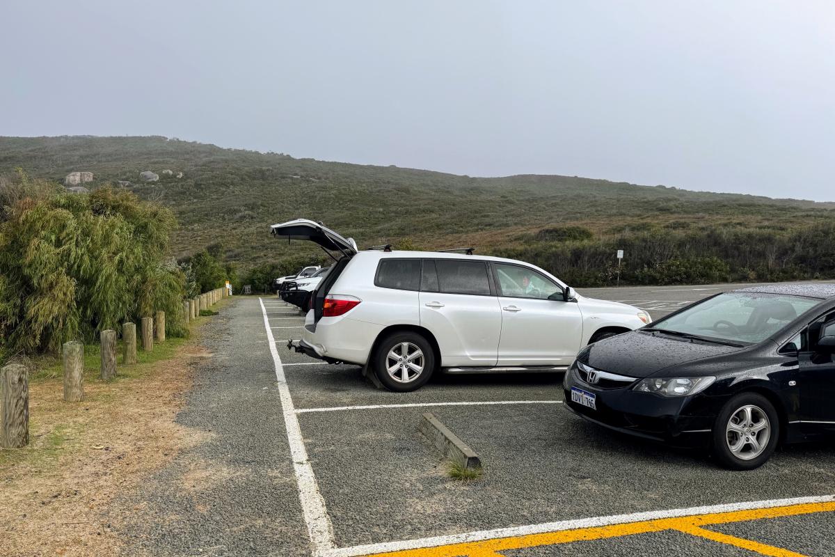 Parking area at Salmon Holes Parking area at Salmon Holes