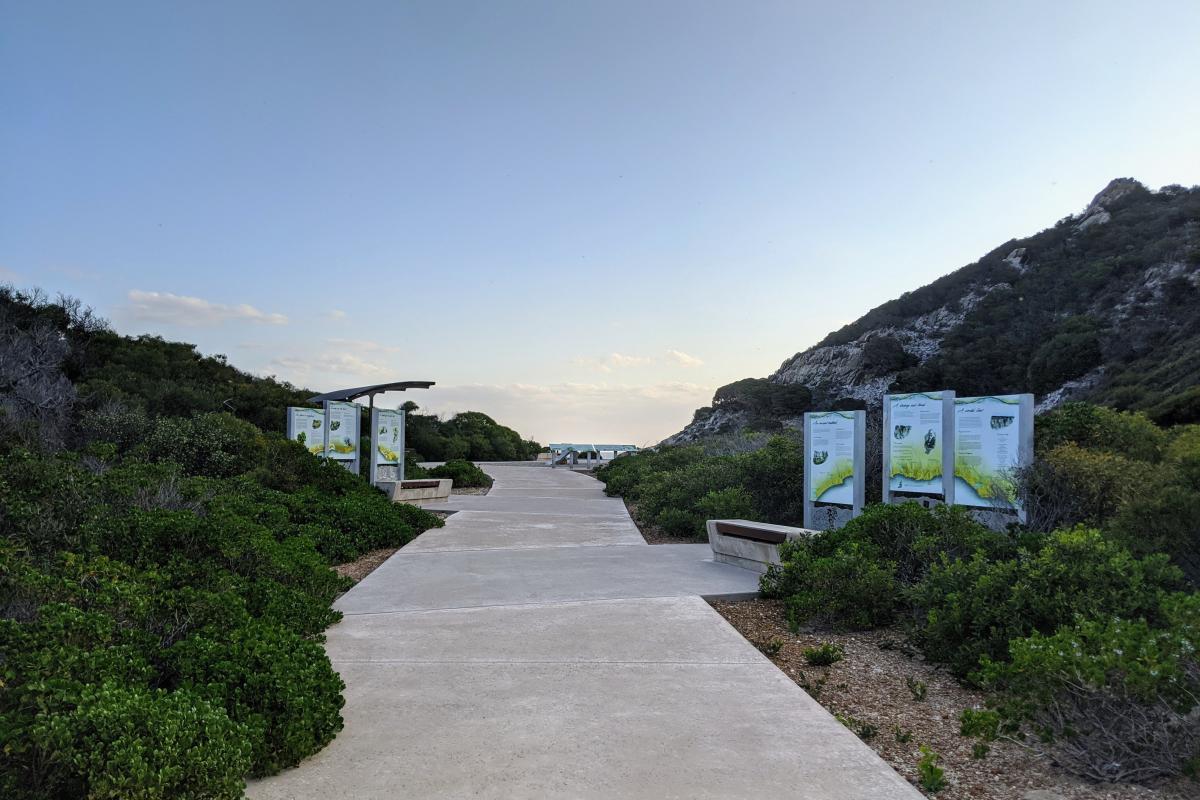 Barrens Beach access path Barrens Beach access path