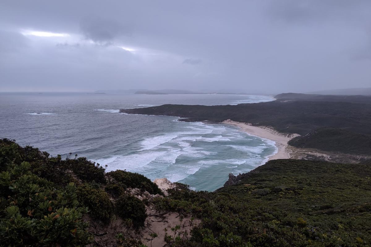 View from the Bibbulmun Track near Conspicuous Cliff