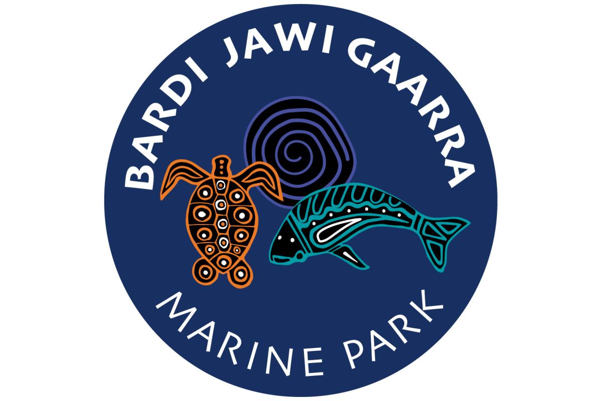 Logo for Bardi Jawi Gaarra Aborginal artwork 