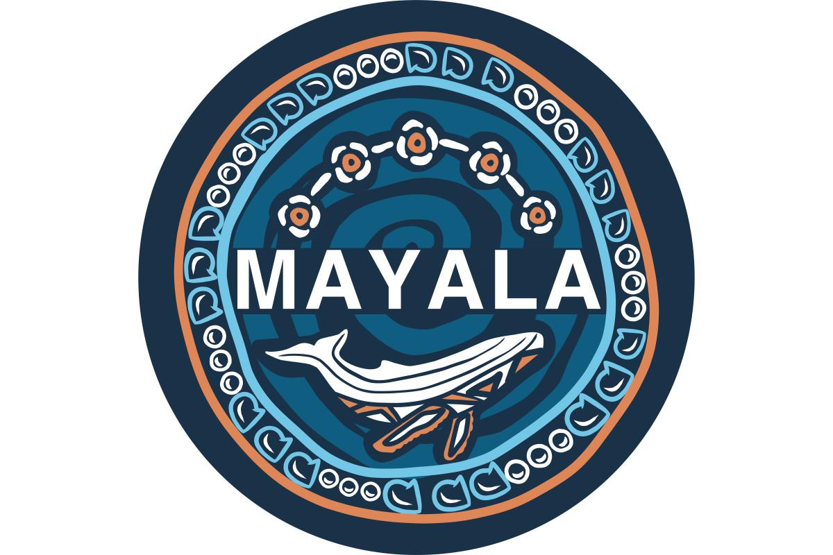 Logo for Mayala Marine Park of Aboriginal artwork