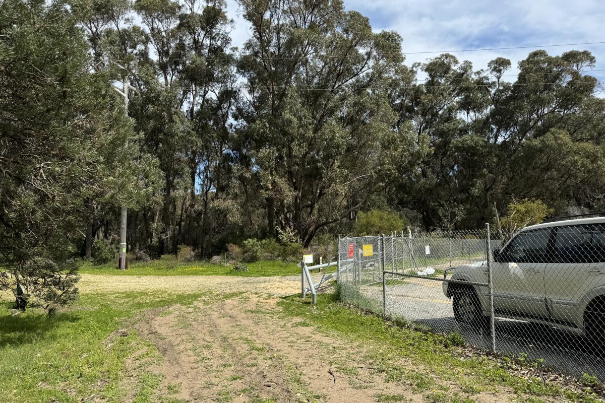 Parking area for Paganoni Swamp