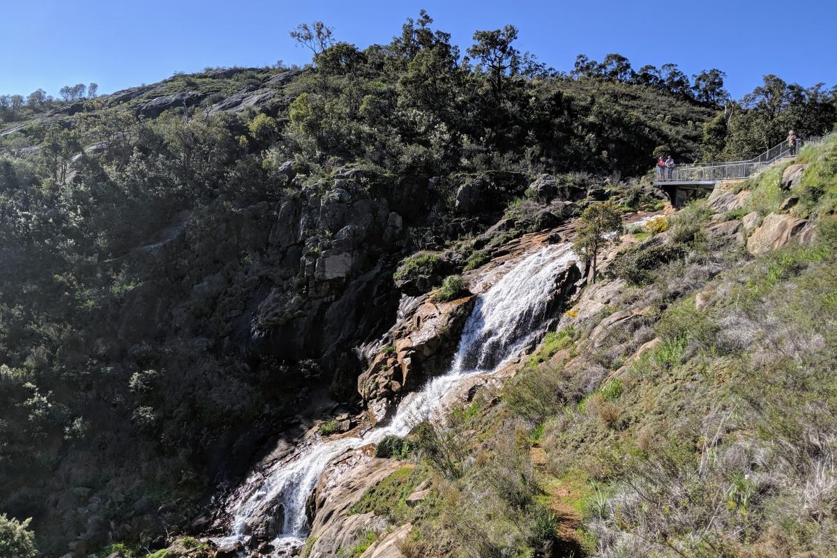 Lesmurdie Falls in early August Lesmurdie Falls in early August