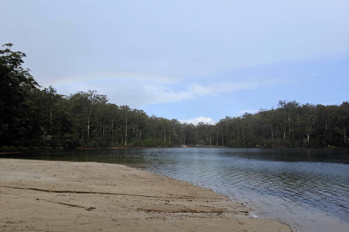 Beach at Big Brook Dam Beach at Big Brook Dam