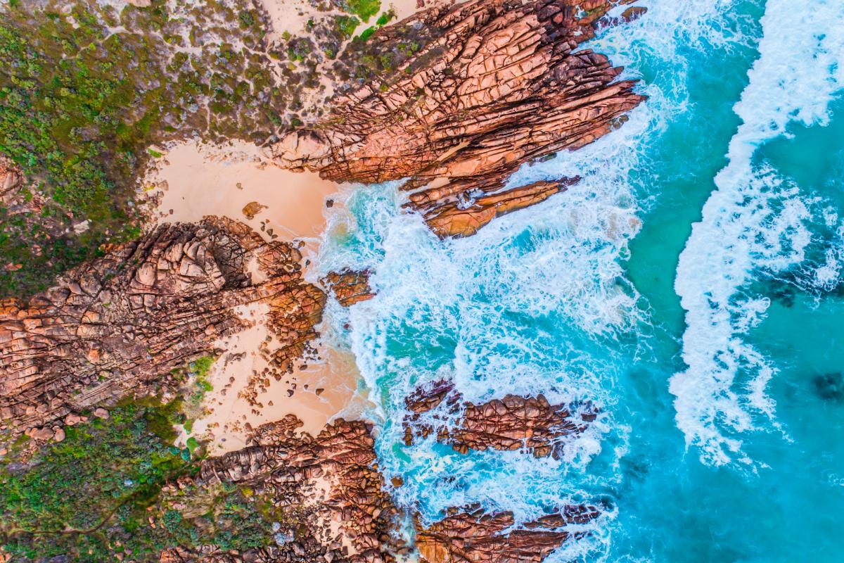 aerial view of Wyadup Rocks