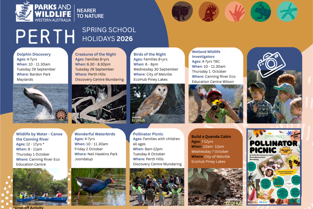 Spring school holiday calendar.
